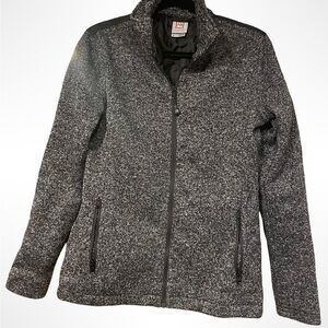 Avalanche womens dark grey knit jacket size medium